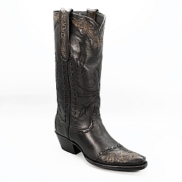 STELLA BLACK RANCH TOOLED WESTERN