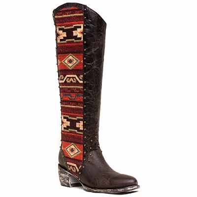 WOMENS TALL TELA ELINA BOOTS IN CHOCOLATE