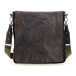 CAMO CANVAS & MORO LEATHER CROSSBODY
