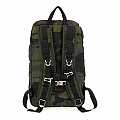 CAMO NYLON AND LEATHER BACKPACK