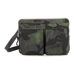CAMO NYLON CROSSBODY MINI BRIEFCASE