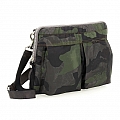 CAMO NYLON CROSSBODY MINI BRIEFCASE