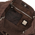 CANVAS SHOPPER TOTE IN MORO BROWN