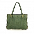 CORA STUDDED SEAM MED SHOPPER IN LAKE