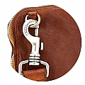 CROSSBODY DOCUMENT CARRIER IN COGNAC WASHED COWHIDE LEATHER