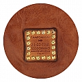 CROSSBODY FLAT POUCH FRONT ENV POCKET IN COGNAC