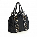 DAFNE MINI DECORATED HANDBAG IN BLACK