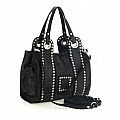 DAFNE MINI DECORATED HANDBAG IN BLACK