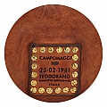 DOUBLE ZIP CROSSBODY POUCH IN COGNAC COWHIDE LEATHER