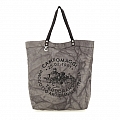 FILODENDRO XL CANVAS SHOPPER IN GRIGIO