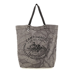 FILODENDRO XL CANVAS SHOPPER IN GRIGIO