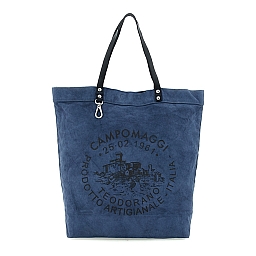 FILODENDRO XL CANVAS SHOPPER IN BLUE