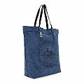 FILODENDRO XL CANVAS SHOPPER IN BLUE