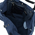 FILODENDRO XL CANVAS SHOPPER IN BLUE