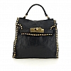 GINEVRA MINI LATCH CROSSBODY IN BLACK