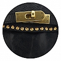 GINEVRA MINI LATCH CROSSBODY IN BLACK