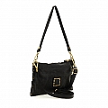 GIULIA STUD SEAM MED CROSSBODY POUCH  IN BLACK