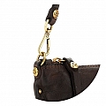 GIULIA STUD SEAM MED CROSSBODY POUCH  IN MORO