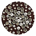 JEWELED ROUND CANTEEN BAG IN VINACCIA