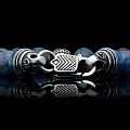 SEASIDE DUMORTIERITE & STERLING BEAD BRACELET