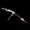 CLUSTER SNAKEWOOD & DAMASCUS FOLDING CORKSCREW