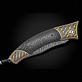 CONTOUR KOFTGARI, CARBON FIBER & DAMASCUS FOLDING KNIFE