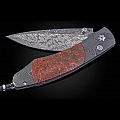DINOTOPIA  FOSSIL DINOSAUR BONE + DAMASCUS FOLDING KNIFE