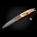 GENTAC EVENTIDE FOSSIL MAMMOTH TUSK BARK + MOKUME FOLDING KNIFE