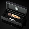 GENTAC EVENTIDE FOSSIL MAMMOTH TUSK BARK + MOKUME FOLDING KNIFE