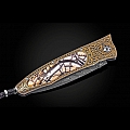 GENTAC GOLD RUSH FOSSIL MAMMOTH TUSK & 24K KOFTGARI FOLDING KNIFE