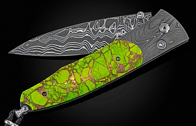 GENTAC MOJAVE GREEN TURQUOISE FOLDING KNIFE