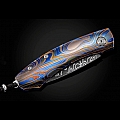 KESTREL GALAXY LASER ENGRAVED TITANIUM FOLDING KNIFE