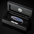KESTREL GALAXY LASER ENGRAVED TITANIUM FOLDING KNIFE