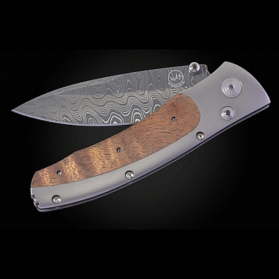OMNI TITANIUM + KOA WOOD FOLDING KNIFE