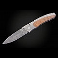 OMNI TITANIUM + KOA WOOD FOLDING KNIFE