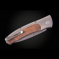 OMNI TITANIUM + KOA WOOD FOLDING KNIFE