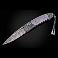 OUTER LIMITS  METEORITE + DAMASCUS STEEL FOLDING KNIFE