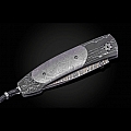 OUTER LIMITS  METEORITE + DAMASCUS STEEL FOLDING KNIFE