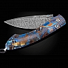 SPEARPOINT BLUE MOSAIC FOSSIL MAMMOTH FOLDING KNIFE
