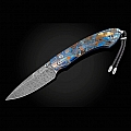 SPEARPOINT BLUE MOSAIC FOSSIL MAMMOTH FOLDING KNIFE