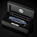 SPEARPOINT BLUE MOSAIC FOSSIL MAMMOTH FOLDING KNIFE