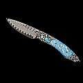 SPEARPOINT JEROME WHITE MATRIX TURQUOISE SKULL KNIFE
