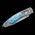 SPEARPOINT JEROME WHITE MATRIX TURQUOISE SKULL KNIFE