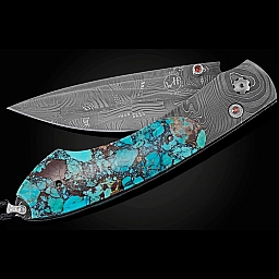 SPEARPOINT RICHARD PETTY TURQUOISE FOLDING KNIFE
