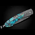 SPEARPOINT RICHARD PETTY TURQUOISE FOLDING KNIFE