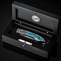 SPEARPOINT RICHARD PETTY TURQUOISE FOLDING KNIFE