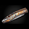 SPEARPOINT TOPO TITANIUM LASER ENGRAVED FOLDING KNIFE