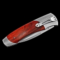 TITANIUM, STAINLESS & COCOBOLO WOOD FOLDING KNIFE