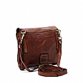 OLGA MEDIUM TRIPLE SNAP CROSSBODY POUCH IN COGNAC