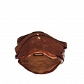 OLGA MEDIUM TRIPLE SNAP CROSSBODY POUCH IN COGNAC